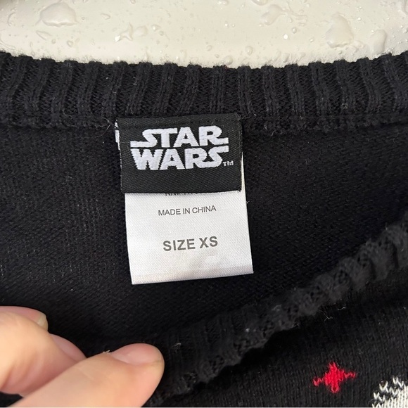 🦋 Star Wars Baby Yoda Grogu Holiday Christmas Winter Sweater XS Mandalorian - Picture 3 of 7